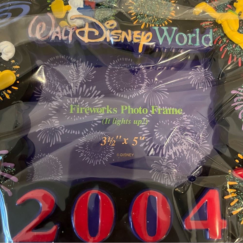 Disney Fireworks Photo Frame - Purple and Red